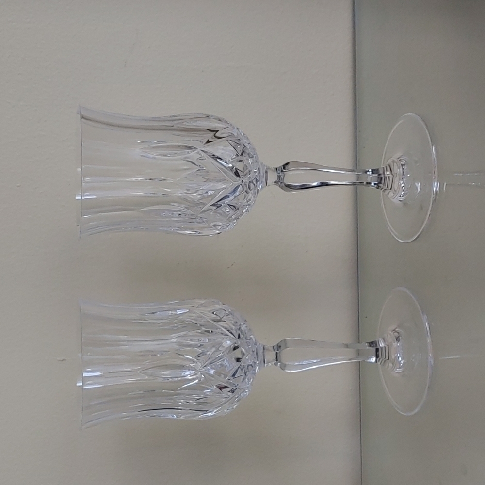 Set of 2 Vintage‎ Crystal Glasses Glasses, Barware